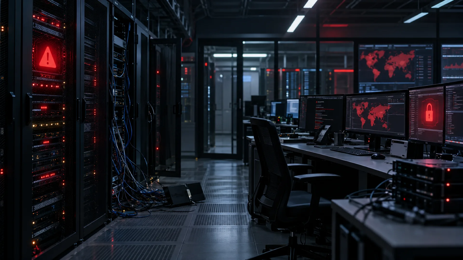 A server and network operations environment responding to a ransomware incident